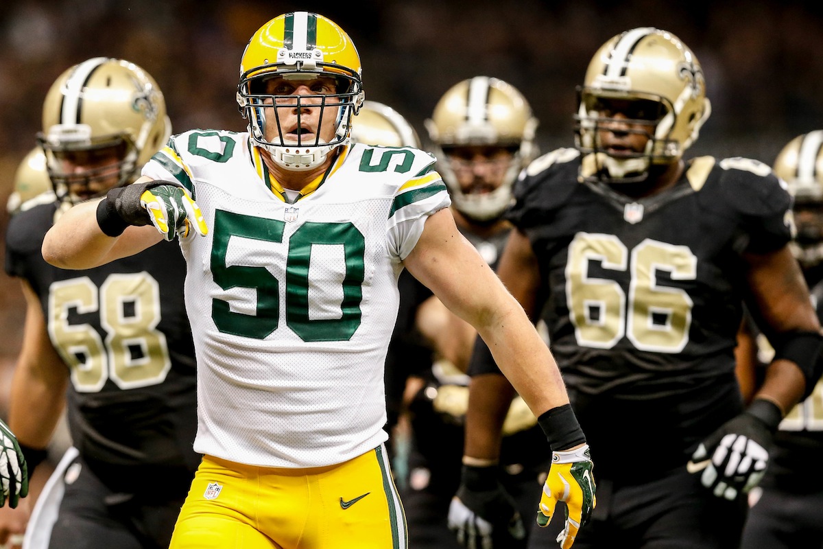 Former Green Bay Packers linebacker A.J. Hawk—Derick E. Hingle, USA TODAY Sports.