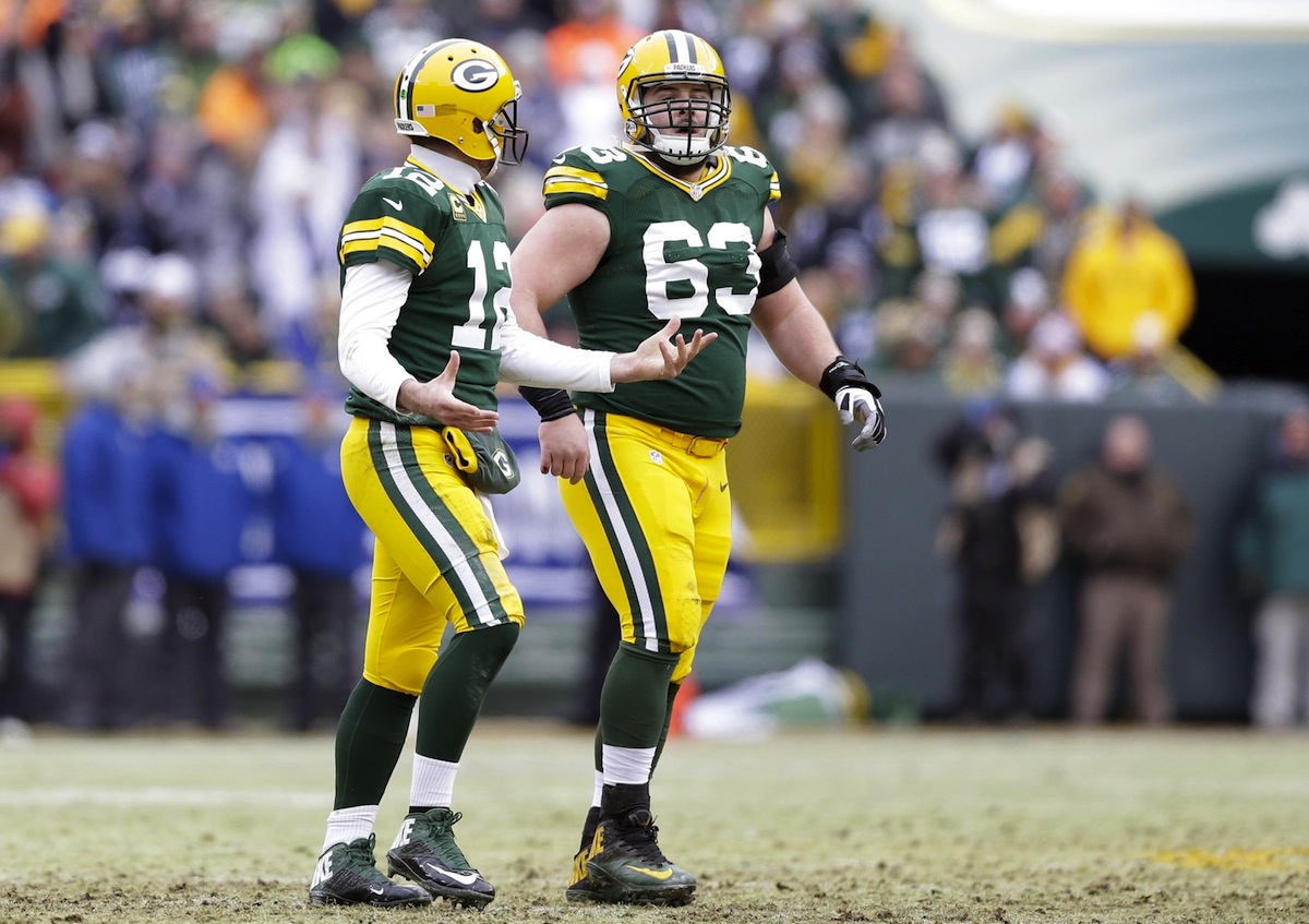 Green Bay Packers center Corey Linsley—Jeff Hanisch, USA TODAY Sports.